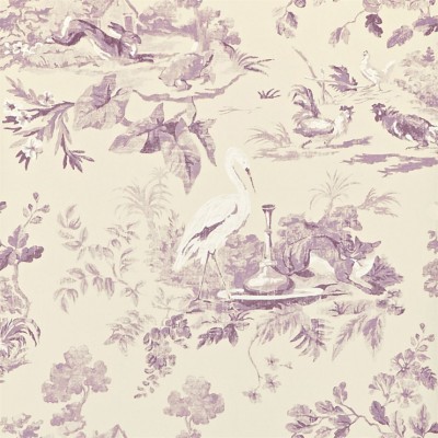 Фото Обои с рисунком - Туаль - стиль Английская классика - Кремовые - Купить в Интернет-магазине