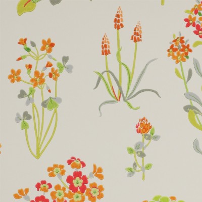 Фото Обои с рисунком - Цветы - стиль Английская классика - Серые - Купить в Интернет-магазине