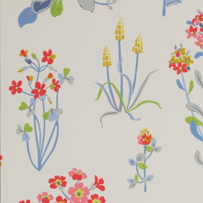 Фото Обои с рисунком - Цветы - стиль Английская классика - Серые - Купить в Интернет-магазине