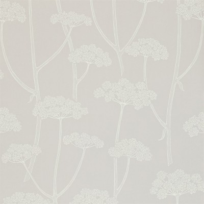 Фото Обои с рисунком - Растение - стиль Английская классика - Светло-серые - Купить в Интернет-магазине
