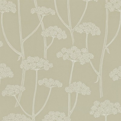 Фото Обои с рисунком - Растение - стиль Английская классика - Серые - Купить в Интернет-магазине