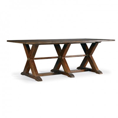 Фото Стол обеденный - стиль Калифорнийский шик - Для столовой - большие обеденные столы производства США - Hickory White - Vineyard Haven - Купить в Интернет-магазине