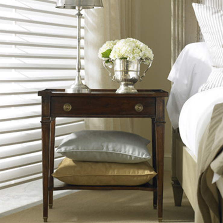 Фото Тумба прикроватная - стиль Калифорнийский шик - Для спальни - Купить в Интернет-магазине