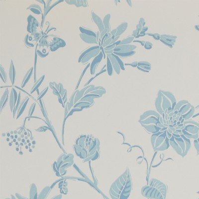 Фото Обои с рисунком - Цветы - стиль Английская классика - Серые - Купить в Интернет-магазине