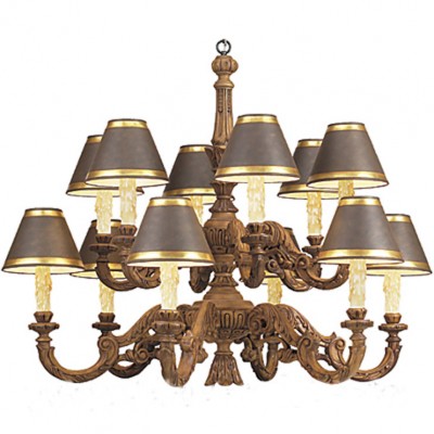 Фото Люстра - стиль Американская классика - Деревянная - Купить в Интернет-магазине