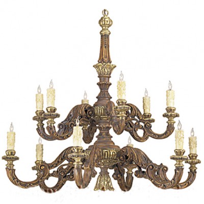 Фото Люстра - стиль Американская классика - Деревянная - Купить в Интернет-магазине