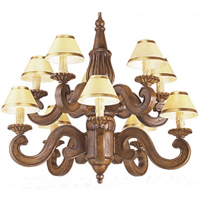 Фото Люстра - стиль Американская классика - Деревянная - Купить в Интернет-магазине