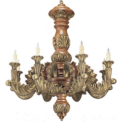 Фото Люстра - стиль Американская классика - Деревянная - Купить в Интернет-магазине