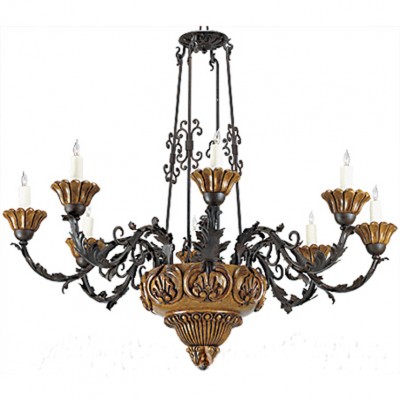 Фото Люстра - стиль Американская классика - Деревянная - Купить в Интернет-магазине
