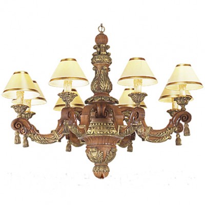 Фото Люстра - стиль Американская классика - Деревянная - Купить в Интернет-магазине