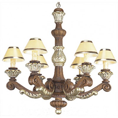 Фото Люстра - стиль Американская классика - Деревянная - Купить в Интернет-магазине