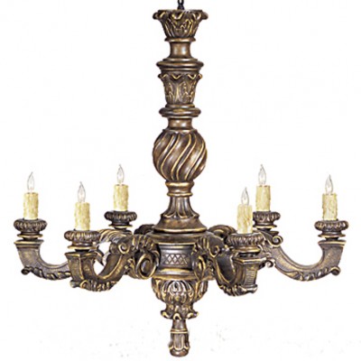 Фото Люстра - стиль Американская классика - Деревянная - Купить в Интернет-магазине