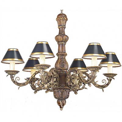 Фото Люстра - стиль Американская классика - Деревянная - Купить в Интернет-магазине