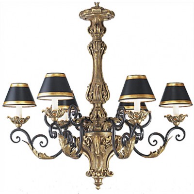 Фото Люстра - стиль Американская классика - Деревянная - Купить в Интернет-магазине