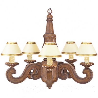 Фото Люстра - стиль Американская классика - Деревянная - Купить в Интернет-магазине