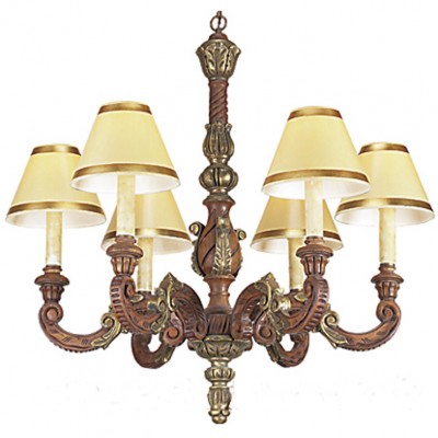 Фото Люстра - стиль Американская классика - Деревянная - Купить в Интернет-магазине