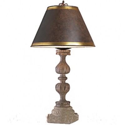 Фото Настольная лампа - стиль Американская классика - Деревянная - Купить в Интернет-магазине