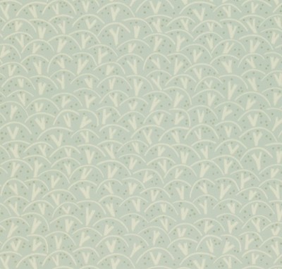 Фото Обои с рисунком - Мелкий принт - стиль Английская классика - Бирюзовые - Купить в Интернет-магазине