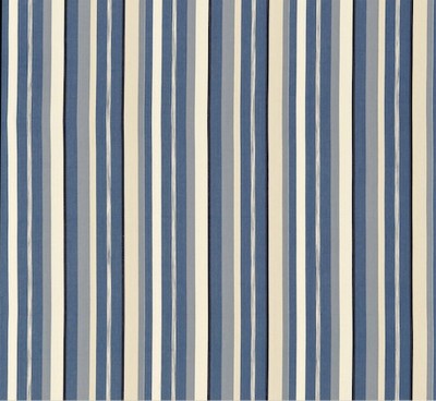 Фото Ткань портьерная с рисунком - Полоски - стиль Английский - Синие - Купить в Интернет-магазине
