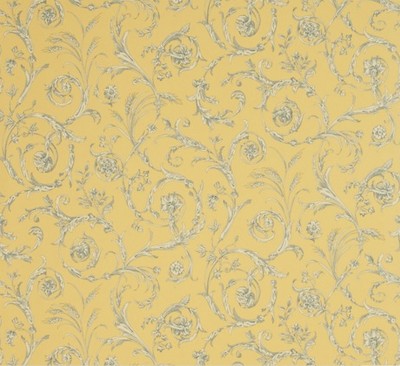 Фото Обои с рисунком - Завиток - стиль Английская классика - Желтые - Купить в Интернет-магазине