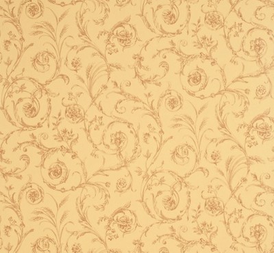 Фото Обои с рисунком - Завиток - стиль Английская классика - Желтые - Купить в Интернет-магазине