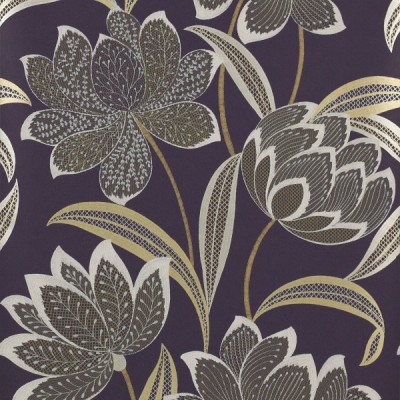 Фото Обои с рисунком - Цветы - стиль Современный - Черные - Купить в Интернет-магазине