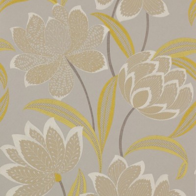 Фото Обои с рисунком - Цветы - стиль Современный - Серые - Купить в Интернет-магазине