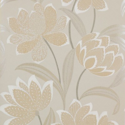 Фото Обои с рисунком - Цветы - стиль Современный - Серые - Купить в Интернет-магазине