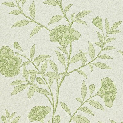 Фото Обои с рисунком - Цветы - стиль Английская классика - Серые - Купить в Интернет-магазине