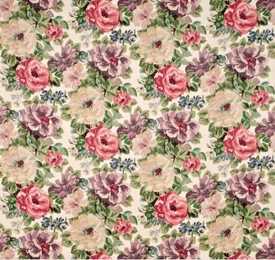 Фото Ткань портьерная с рисунком - Цветы - стиль Английский - Купить в Интернет-магазине