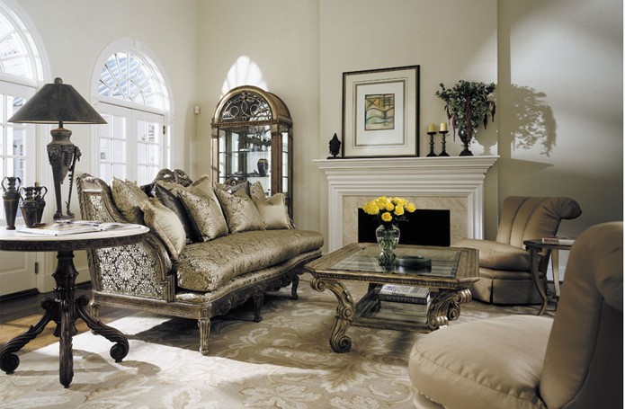 Стиль Флорида Дизайн в интерьере гостиной