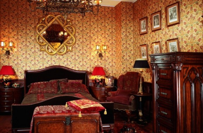 Американский стиль в интерьере спальни