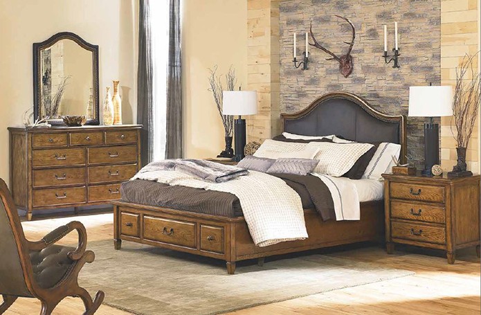 Стиль кантри в интерьере спальни