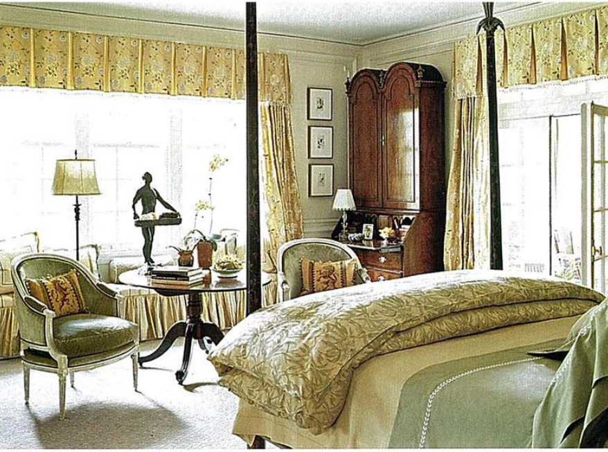 Тосканский стиль в интерьере спальни